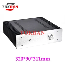 Tokban Audio 3209 320*90*311mm Aluminium Class A Power Amplifier Chassis Enclosure with Heat Sink DIy Amp Case Shell
