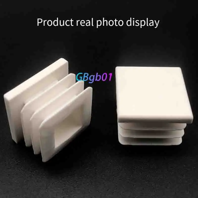 

White Round/Square Plastic End Caps, Furniture Leg Protectors, Chair Table Foot Covers, Rubber Pipe Plugs