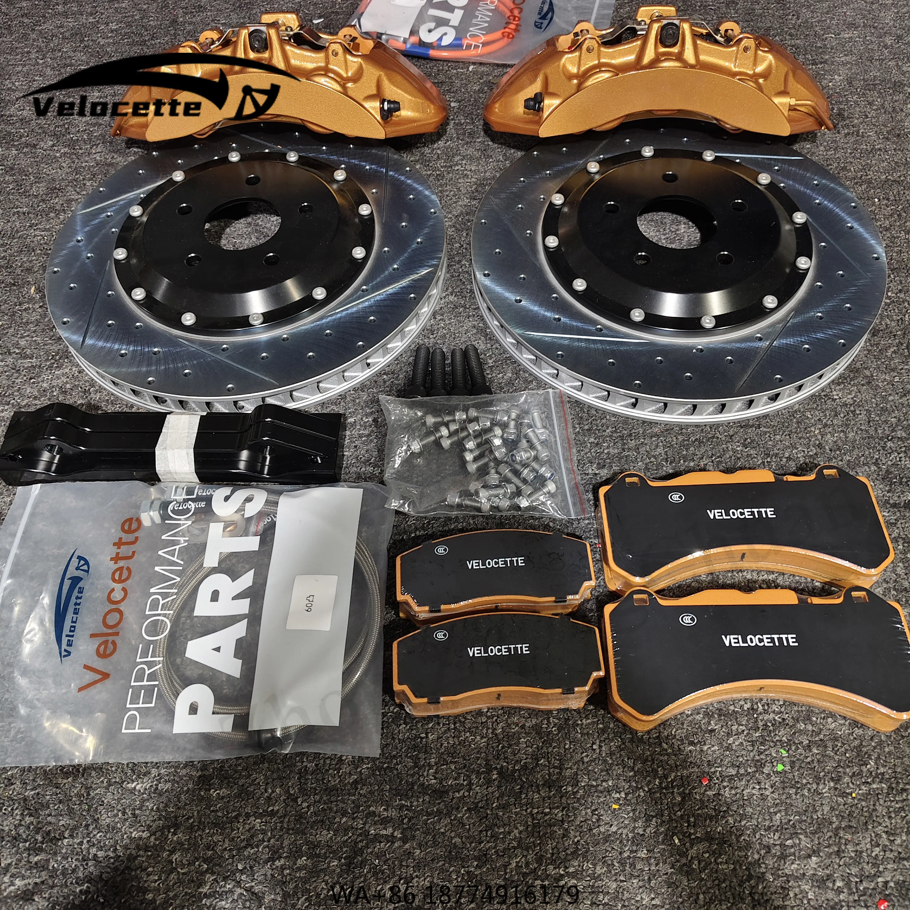 

New Upgrade Refit Carbon Ceramic Disc Auto Brake System V6 Brakes Calipers Big Brake Kits 6 Pot for E30 E36 E46