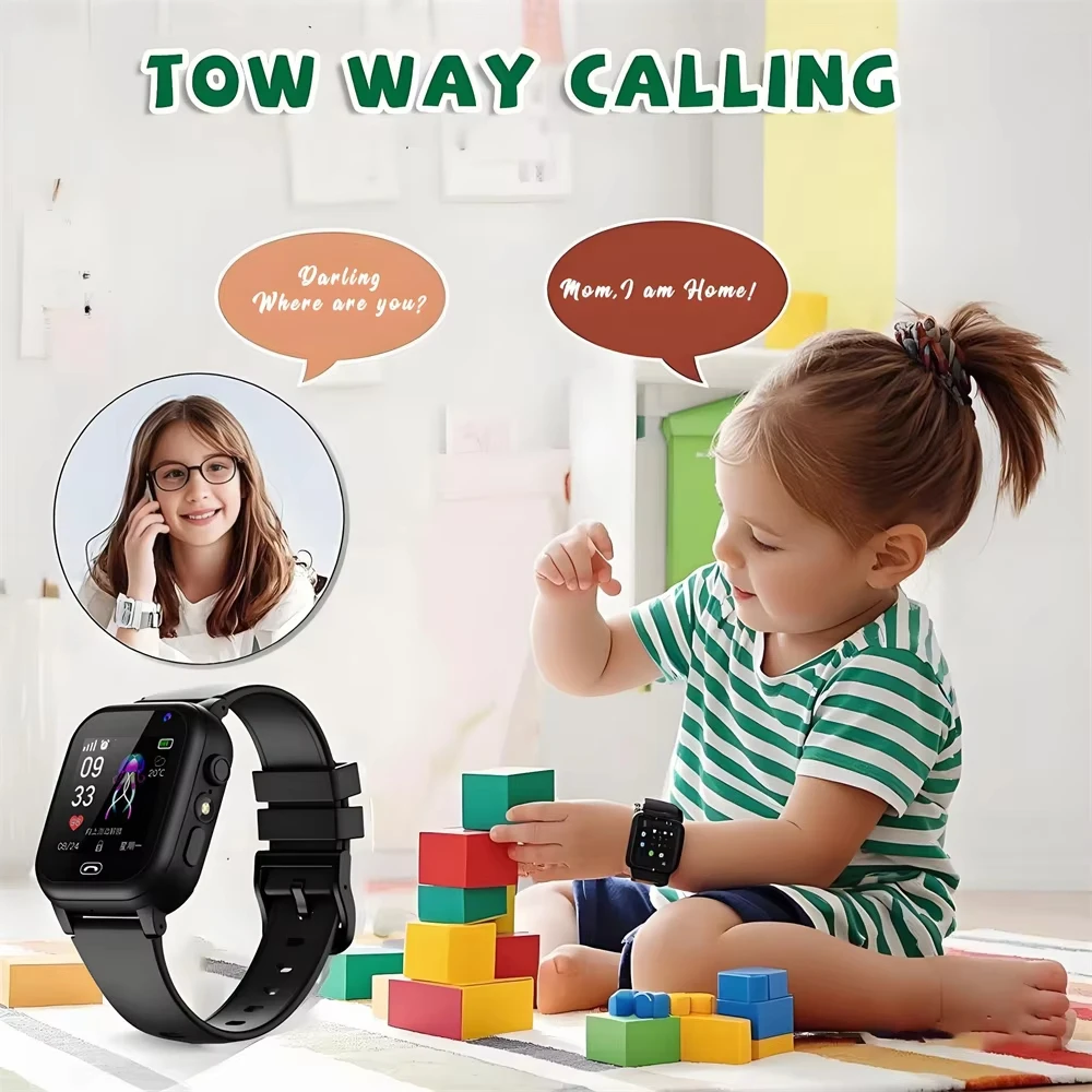 VIVO Kinder GPS Wasserdichte Smartwatch 4G SIM-Karte Anruf Kamera Mini Elektronische Uhr Geburtstagsgeschenk für Kinder 2027 Neu – Detail 4