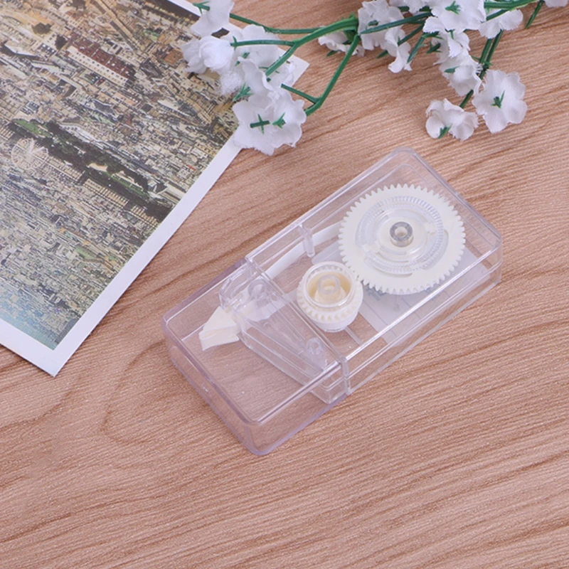 شريط تصحيح سريع الجفاف، تصميم بسيط، أبيض، قرطاسية مدرسية بسهولة