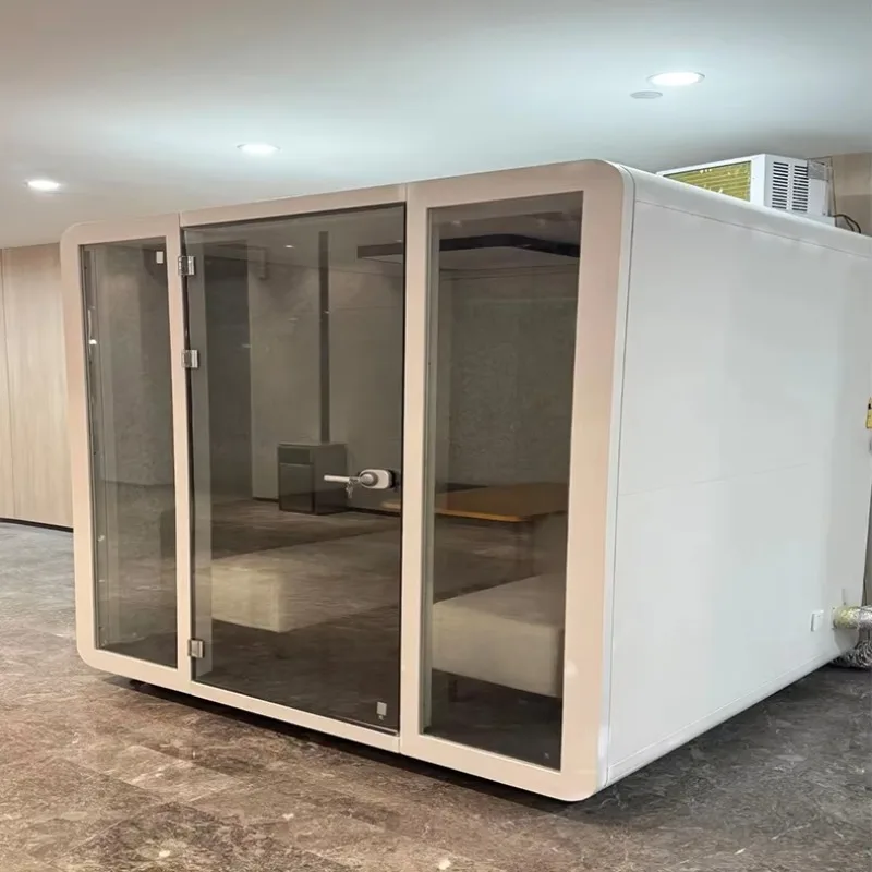 FOODLINE Customized Modular Office Soundproof Booth Private Working Pod Silence Cabin for Home Recording Meeting Easy Assembly