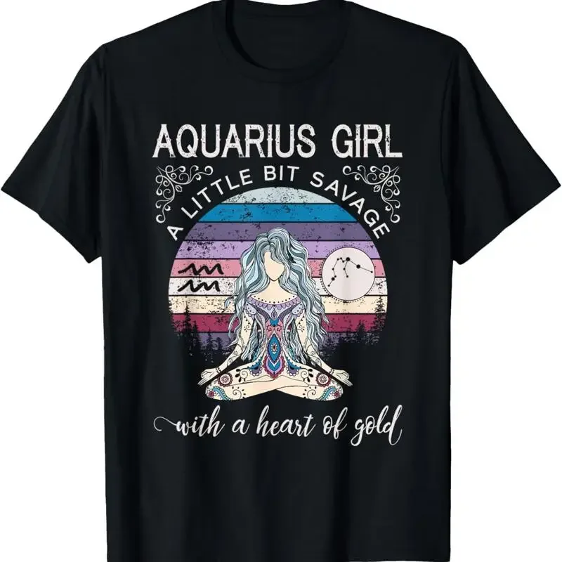 Aquarius Girl Birthday T Shirt For Women February