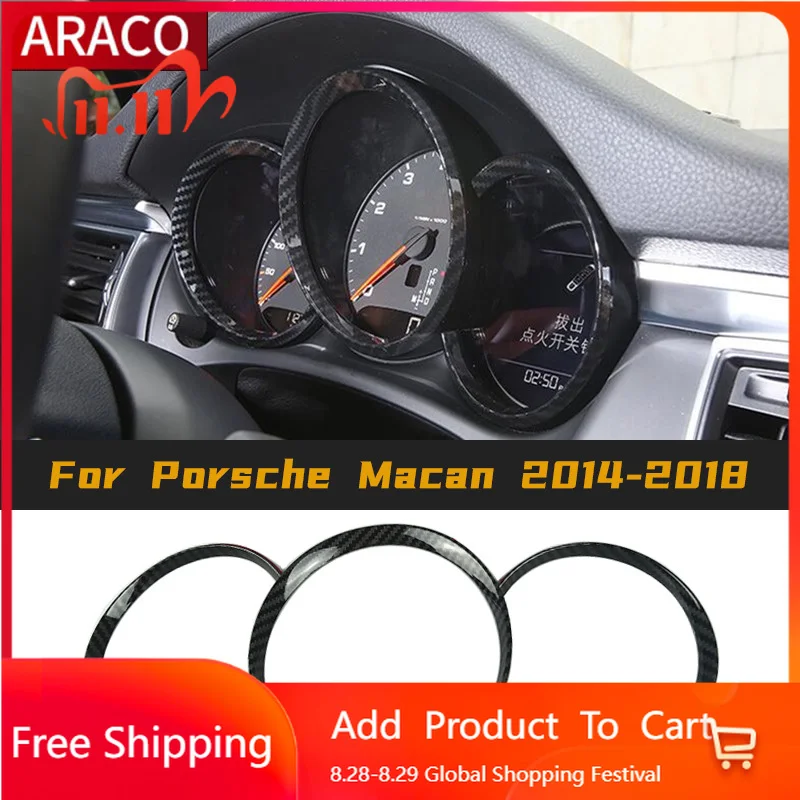 

Интерьерные наклейки для Porsche Macan 2014-2018 Интерьер Mobil Styling Konsol Tengah Dashboard Bingkai Penutup Dekoratif Trim Sera