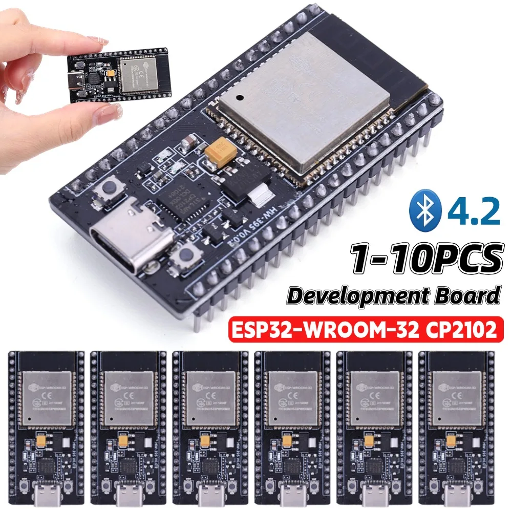 1-10PCS ESP32-WROOM-32 Development Board 32Mbit SPI ESP32 SuperMini Development Board WiFi Bluetooth-compatible Wireless Module