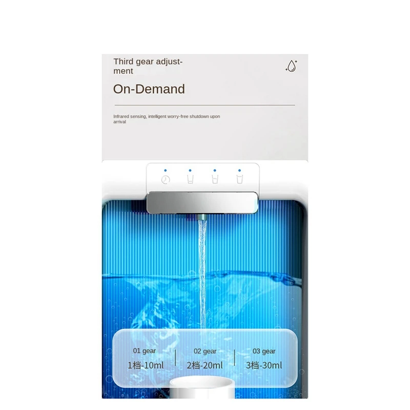 ABZV-Automatic Mouthwash Dispenser For Bathroom, USB 3 Dispensing Levels, 500Ml Smart Touchless Mouthwash Dispenser