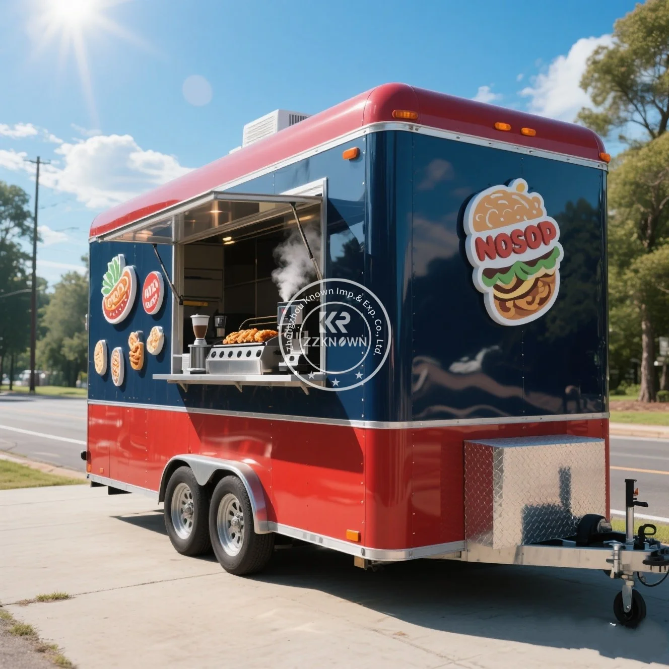 

Factory Price Mobile Mini Ice Cream Food Cart Small Fast Food Trailer Fully Equipped Snack Machine Food Truck for Sale