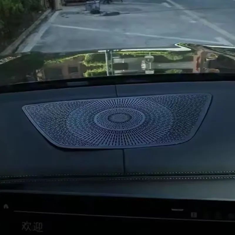 

Накладка на панель центрального аудио-динамика приборной панели из алюминиевого сплава для BMW X5 G05 2019-2022, аксессуары для интерьера