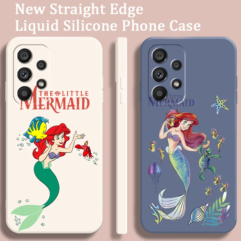 

The Little Mermaid Disney Classical Liquid Rope For Samsung Note 20 10 A54 A31 A14 A03 A22 A34 A04 A24 A25 Ultra Plus 5G TPU