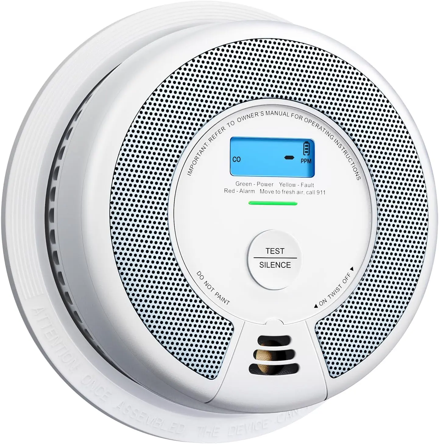 

Smoke and Carbon Monoxide Alarm Combo, 10-Year Battery, UL Certified, Not Hardwired, Model XP0H-SN