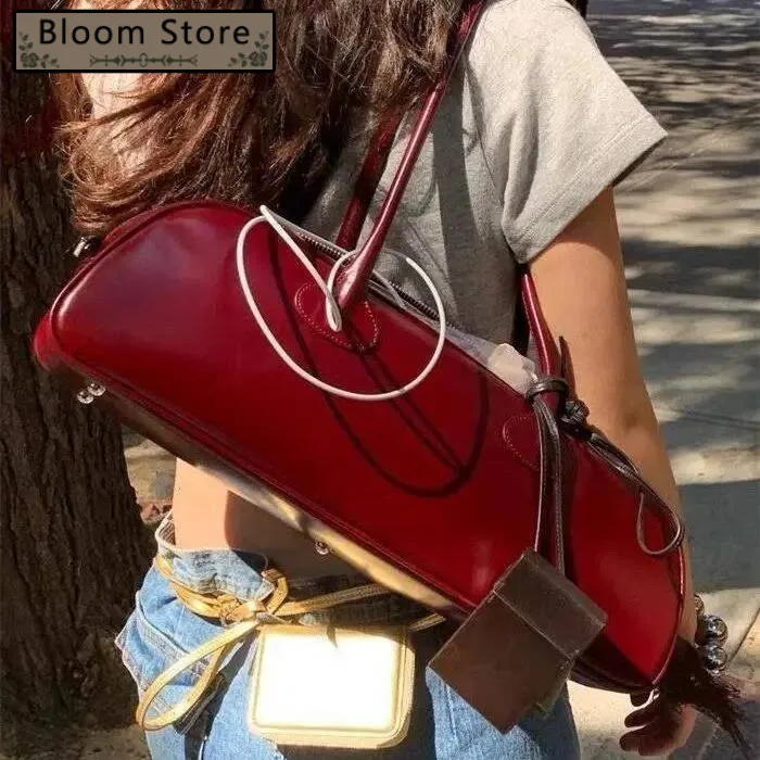 

Bloom Vintage Y2k Handbag Women 2024 Spring Summer Retro Red Messenger Bag Ladies Fashion Trend Casual Shoulder Bags Bolsos