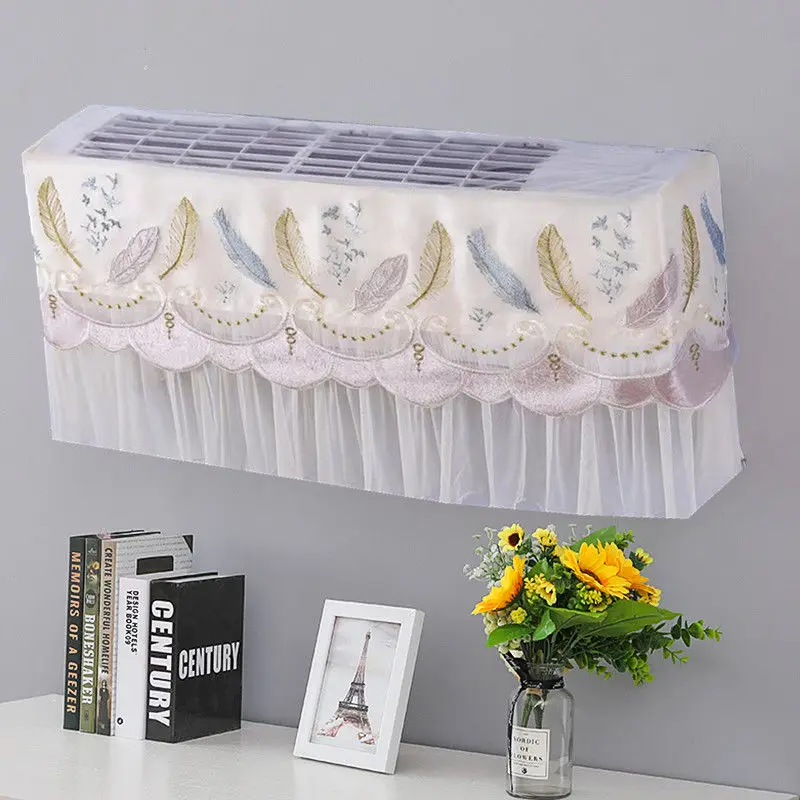 Dust-proof  Air Conditioner Covers Lace Protective Cleaning Wall-mounted  Conditioning Cover Home Use Decoration Romantic Ins