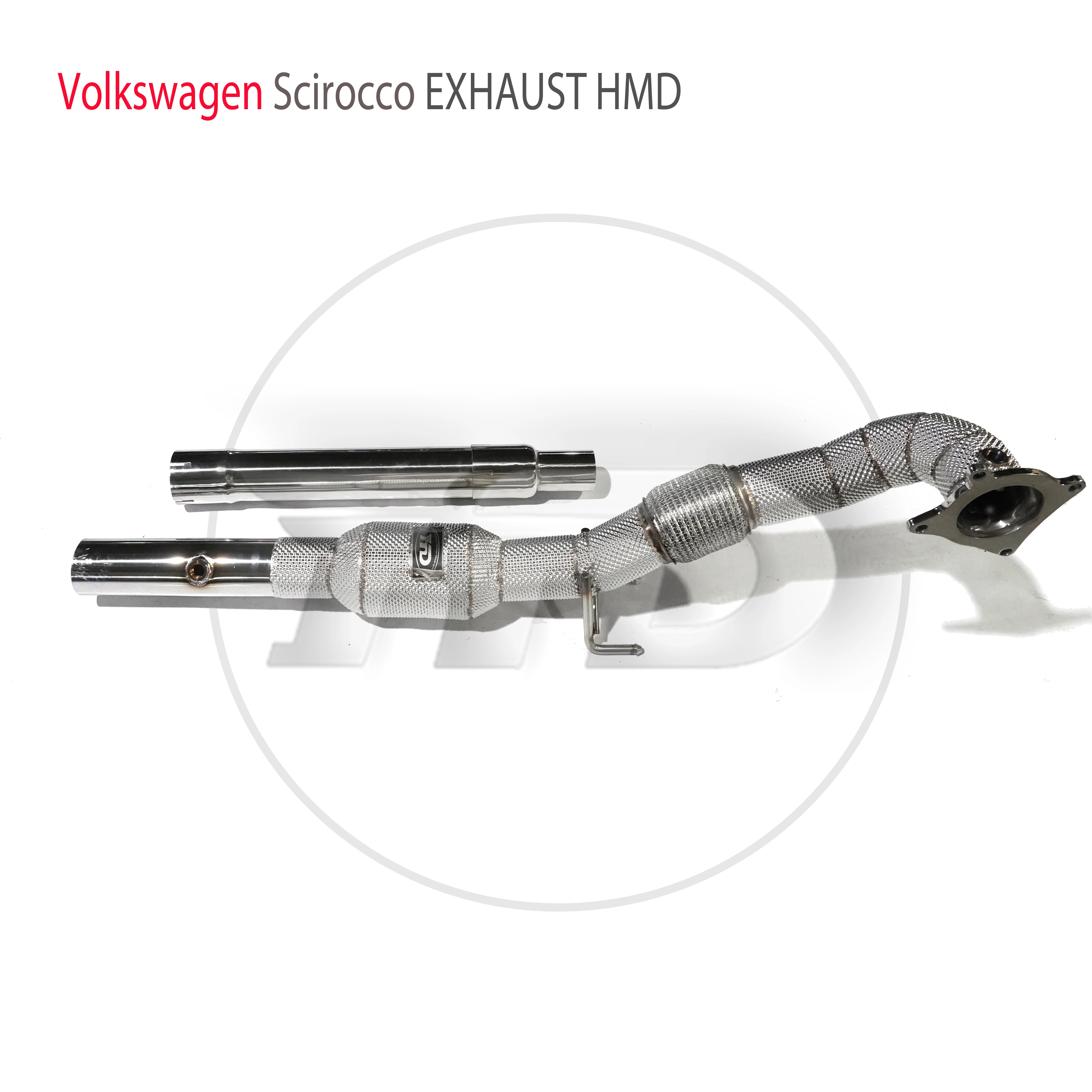 HMD Stainless Steel Exhaust System High Flow Performance Downpipe for Volkswagen Scirocco Car Accessories With Catalyst