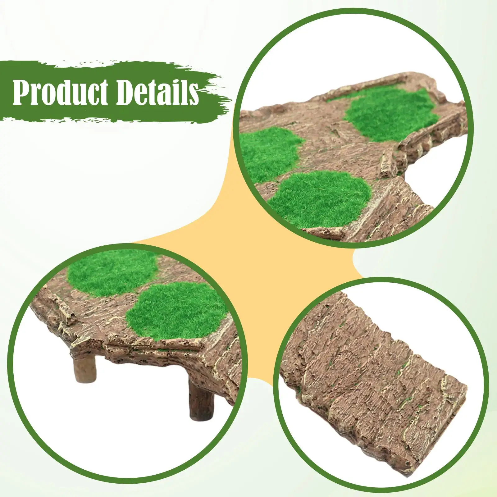 منصة الفرح السلحفاة السلحفاة يستريح حوض السلحفاة تسلق منحدر حوض السمك الديكور للبرمائيات الضفدع Terrapin السحالي #5