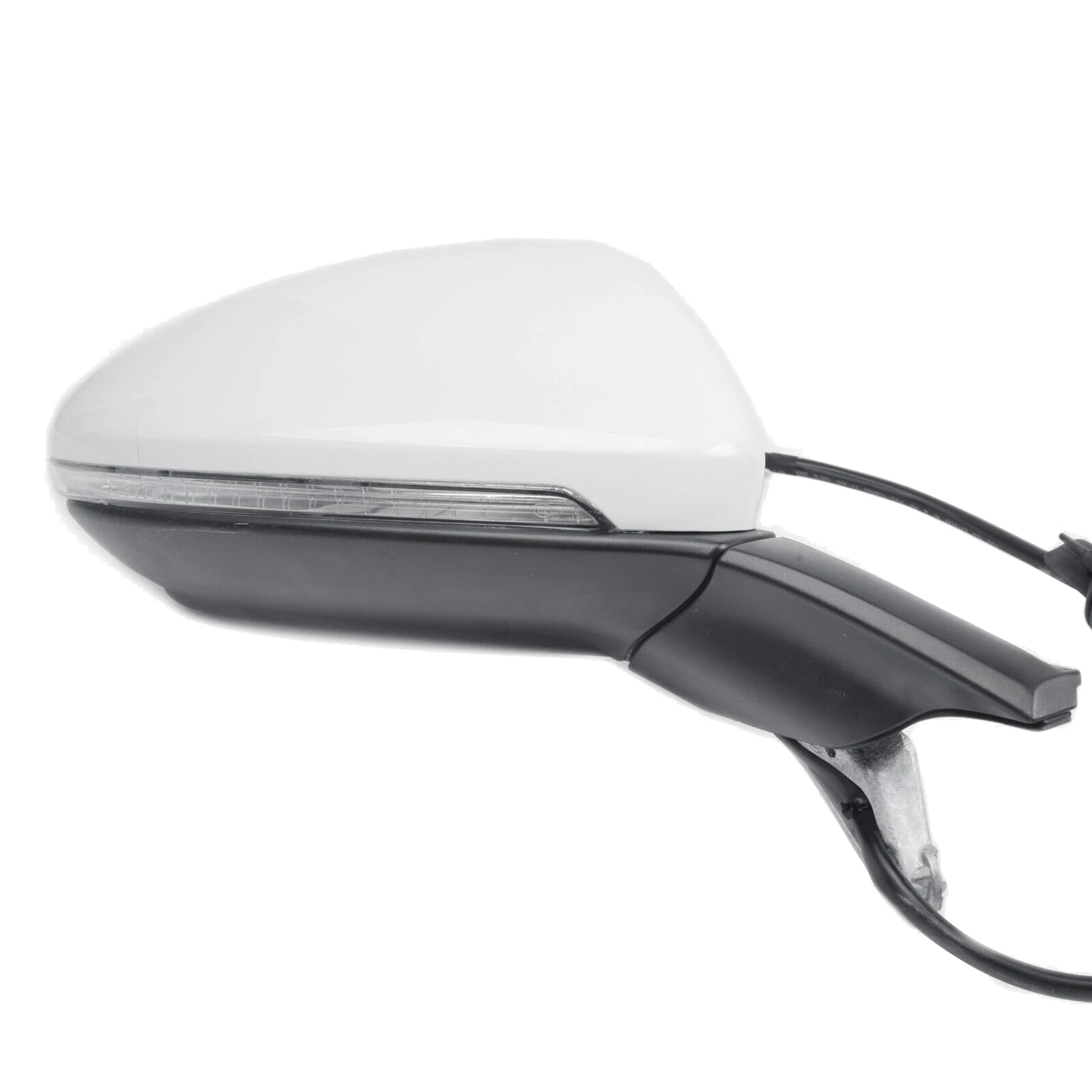 

Right RH Side Rear View Mirror Assembly with Glasses Cover Manual Folding for Golf 7 MK7 MK7.5 White 6 Wires