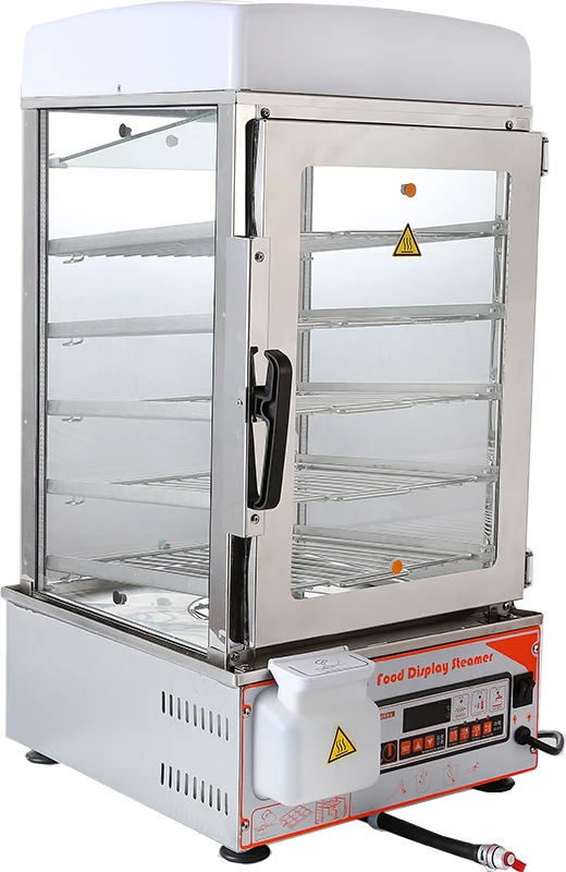 500S Automatic Energy-efficient 5 Layers Steamed Magic Bun Glass Hot Food Display Warmers Cabinets Other Baking Equipment