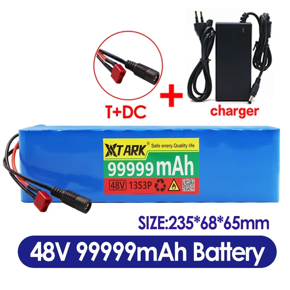 

100% original 48v 1000Ah 1000w 13S3P Li-ion battery for electric scooter 54.6v battery with discharge BMS and charger