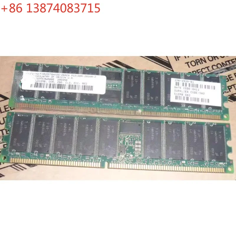 For  370-4939-01 PC2100R-20330-Z 512M DDR266 CL2 ECC REG memory 512MB