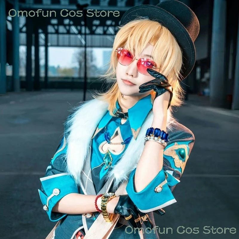 Avventurina Costume Cosplay Parrucca Gioco Honkai: Star Rail Umanoide Anime Cosplay Halloween Party Abbigliamento da uomo Earing Tattoo Sticker