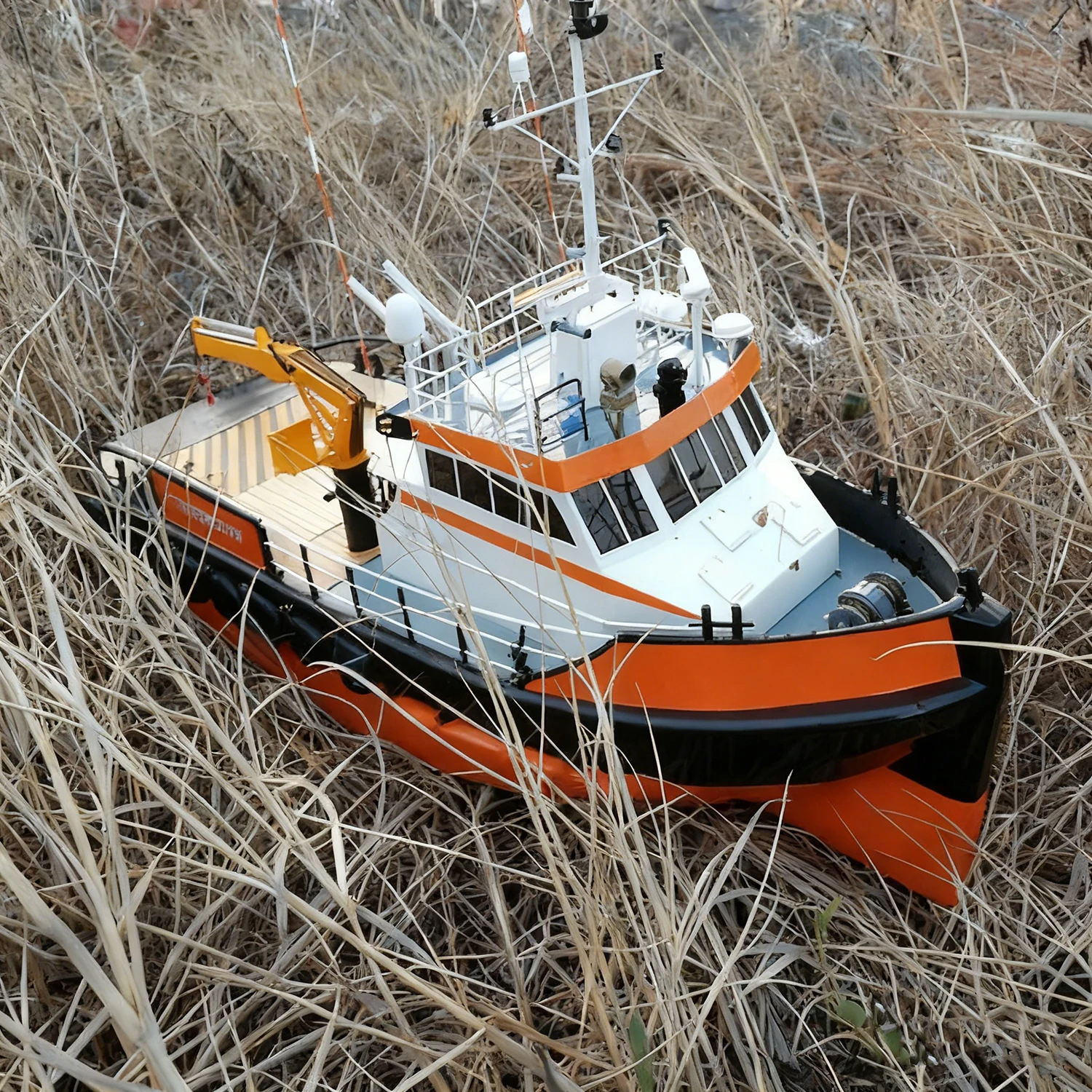 RC Ships1/36 65cm Dual Motors Type 2308 Multi-functional Remote Control Boat Fiberglass Hull RC Schiffe Model Kit Ship Toy