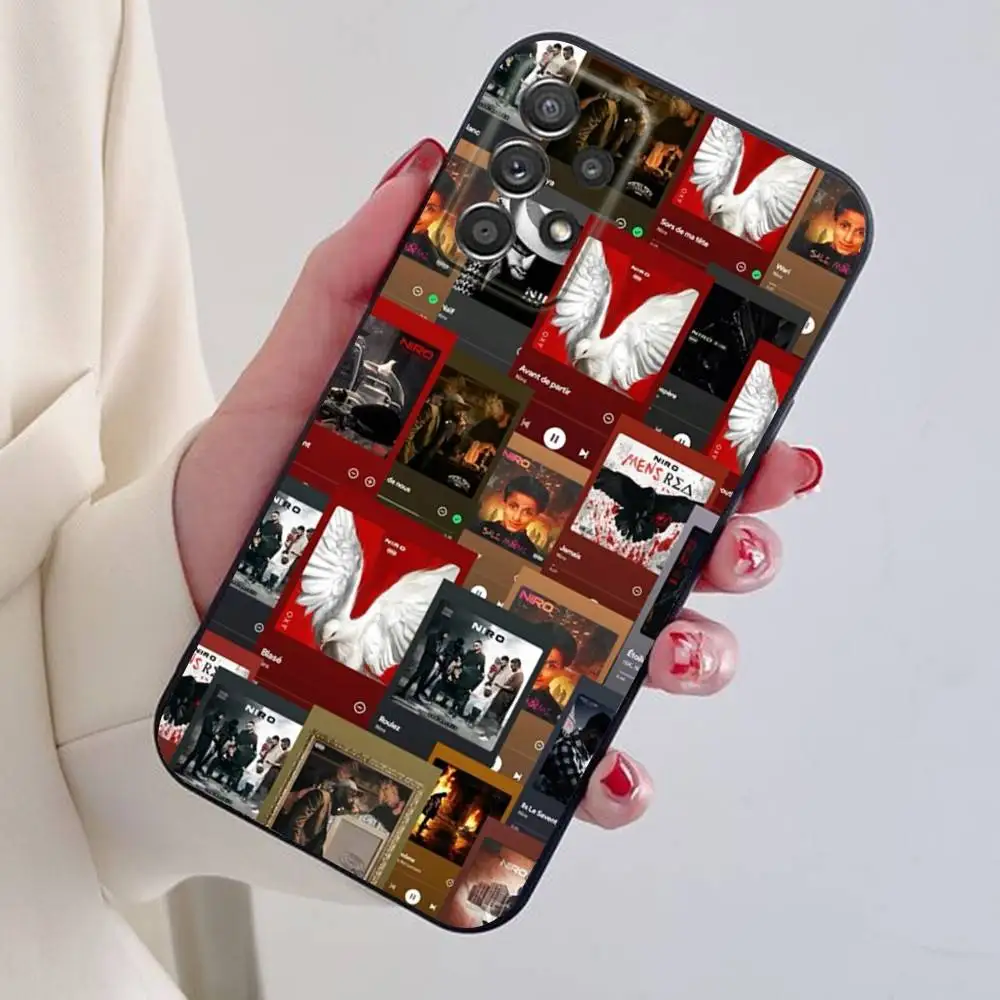 Casing HP HOT N-NIRO OX7 Untuk Samsung S25,24,21,22,23,30,Ultra,20,Plus Hitam bahan silikon lembut