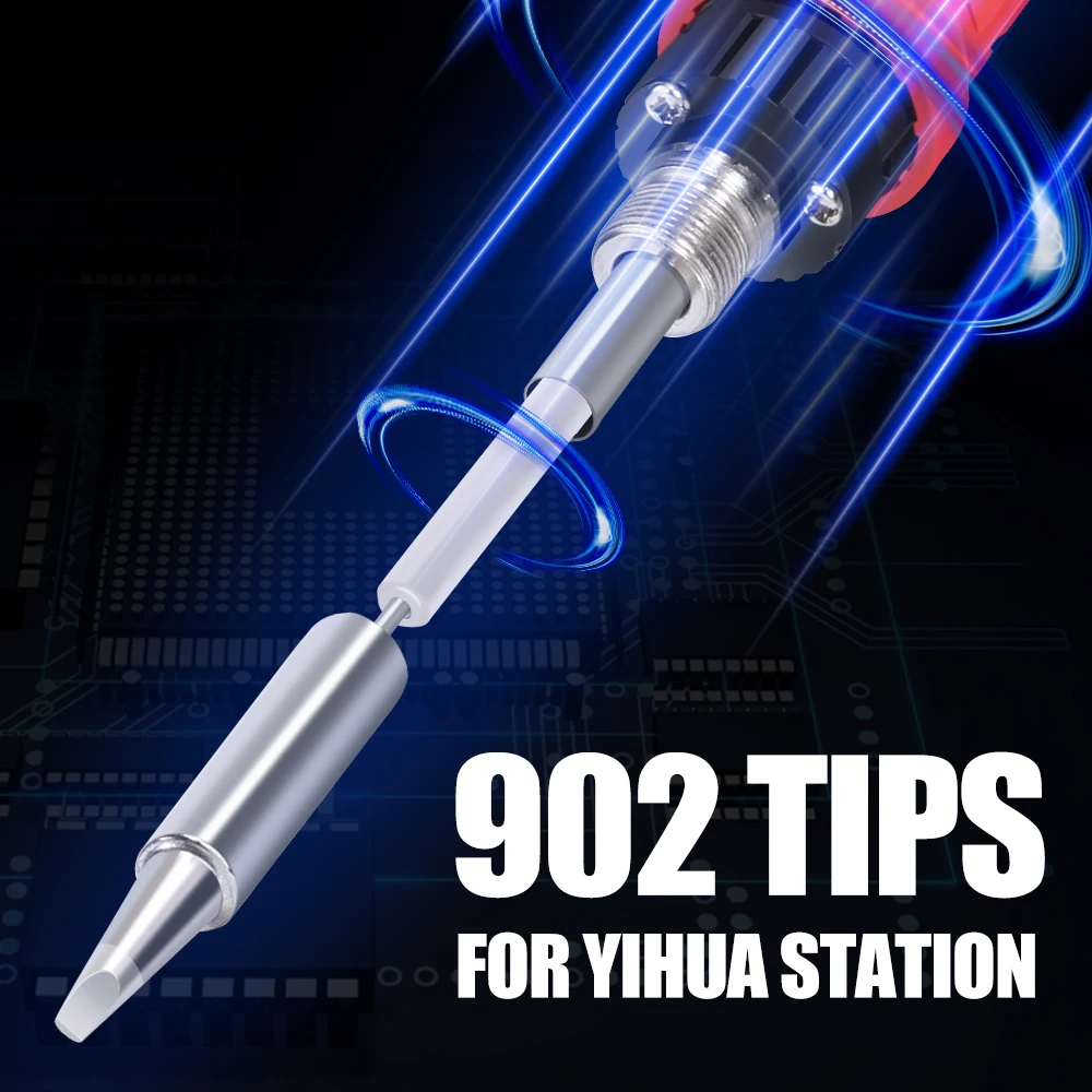 YIHUA 902 Soldering Iron Tips I B K 2.4D 3C  for 995D+-I 938BD+-I 853AAA+-I Soldering Station Handle