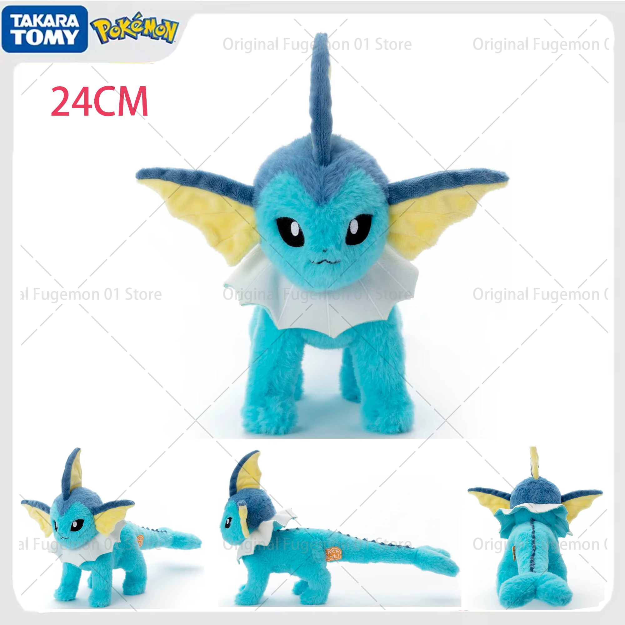 Original Takara Tomy Pokemon peluche Kawaii Sprigatito Vaporeon Pawmi Clodsire Animal relleno juguete almohada niños regalo de cumpleaños