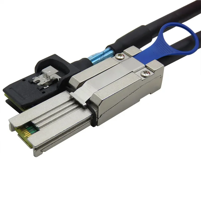 Best Quality Two Colors 1M 2M Mini SAS 26P SFF-8088 To SFF-8087 36P Direct Attach Copper Cable Support 12Gb