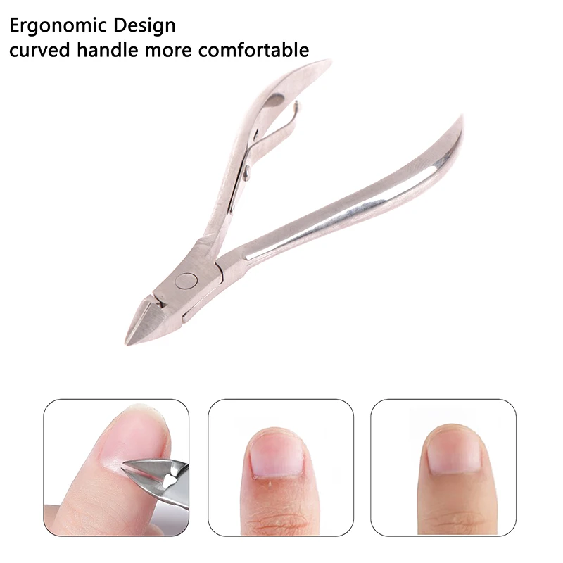 

Cuticle Nippers Nail Manicure Cuticle Scissors Clippers Trimmer Dead Skin Remover Pedicure Stainless Steel Cutters Tool