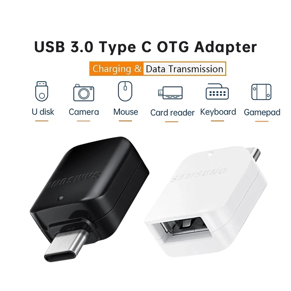 Mini adaptador de dados OTG para celular e tablet, conversor USB C, periféricos PC, leitor de cartão, USB-A fêmea para tipo C macho, 1pc