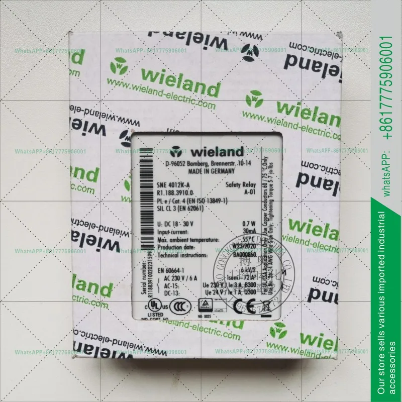 SNE4012K-A New Original Wieland Safety Relay