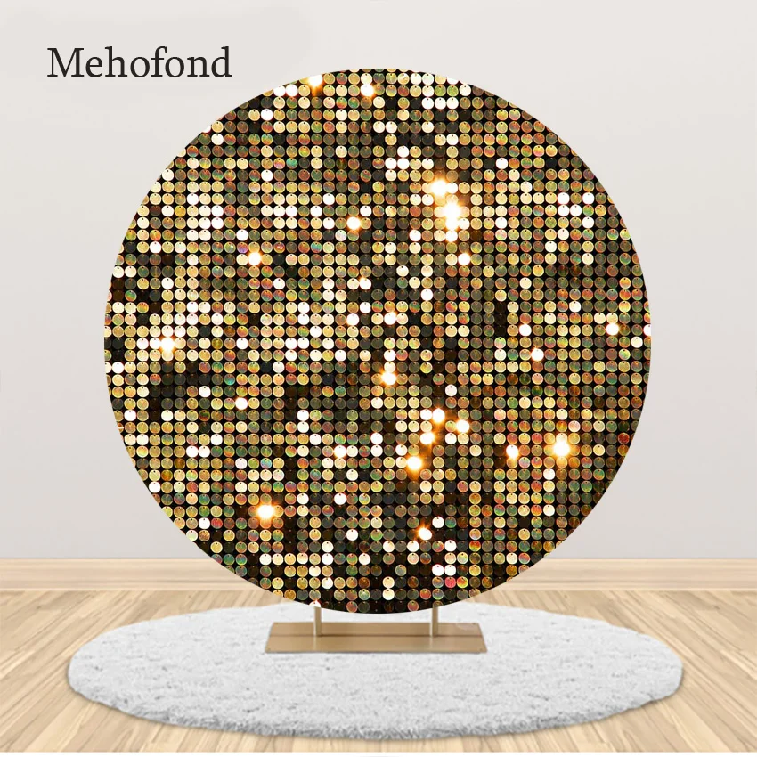 Fondo personalizado redondo con purpurina para boda, decoración de lentejuelas para ducha nupcial, accesorios de fondo para fotografía de retrato, estudio fotográfico