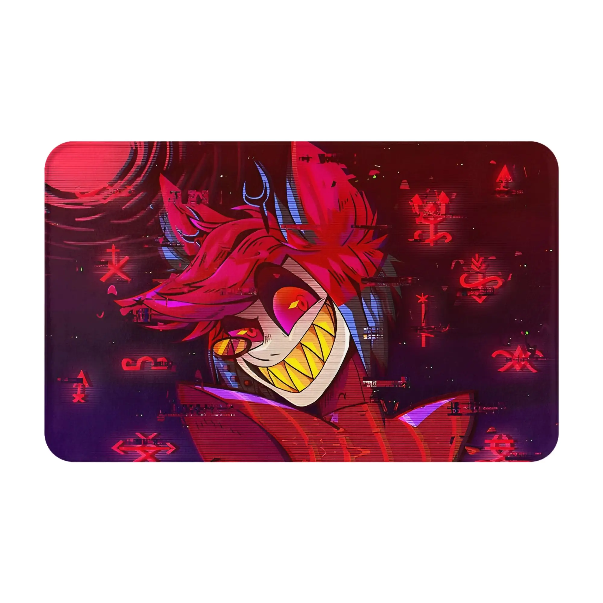 Alastor  Decorations Bath Mat Helluva Boss Doormat Living Room Carpet Entrance Door Rug Home Decoration