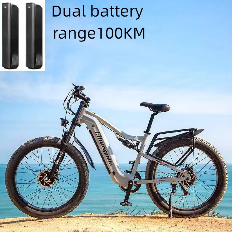 Electric Bike S600 Dual Motor 2000W 48V35AH Dual Battery 26 Inch Wide Tire Mountain E-Bike All Terrain Off-Road Electric Bicycle image 5