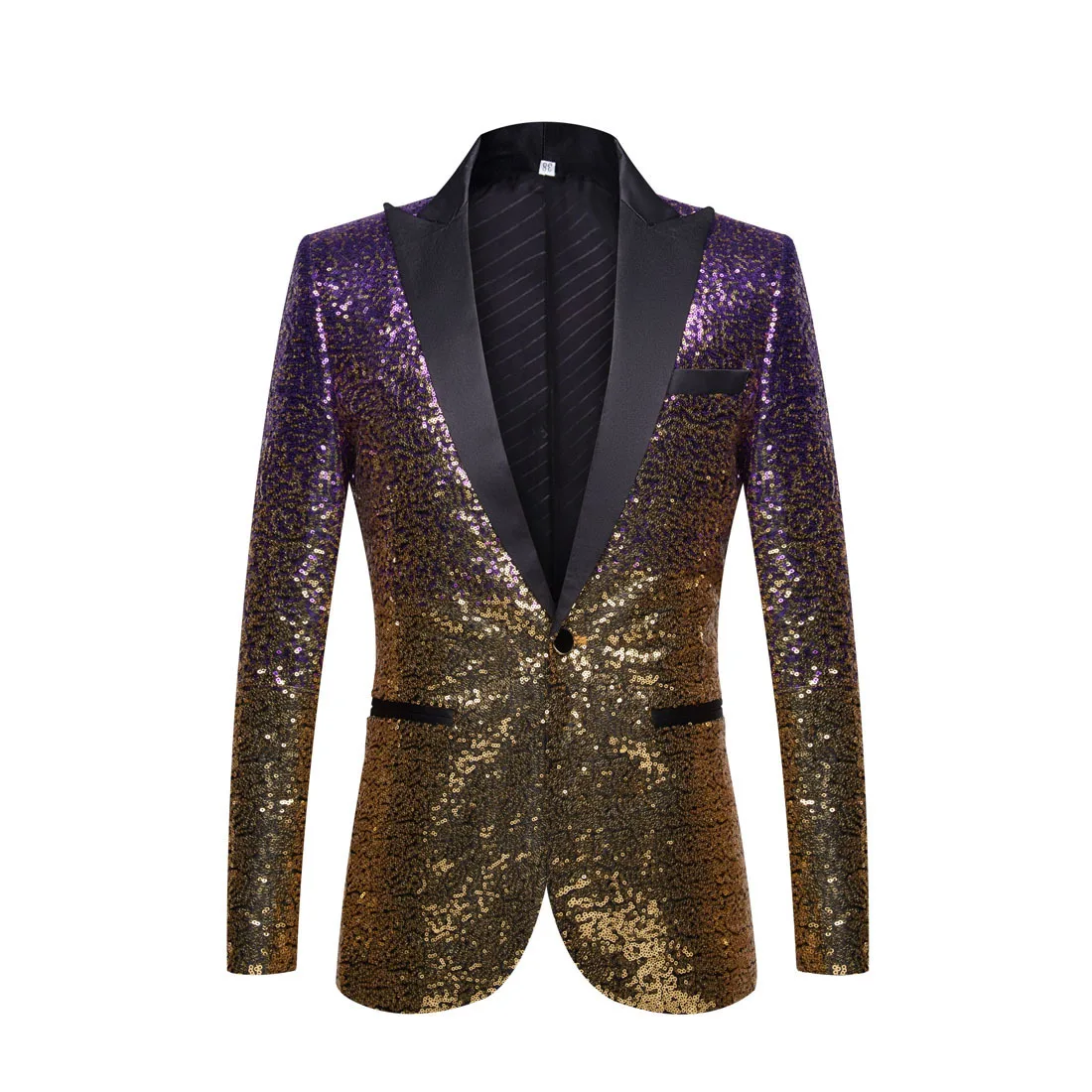 2024 Men\'s Gradual Sequin Suit Jacket Annual Show Singer Stage Top Fashion Match Handsome Costume De Luxe Pour Homme