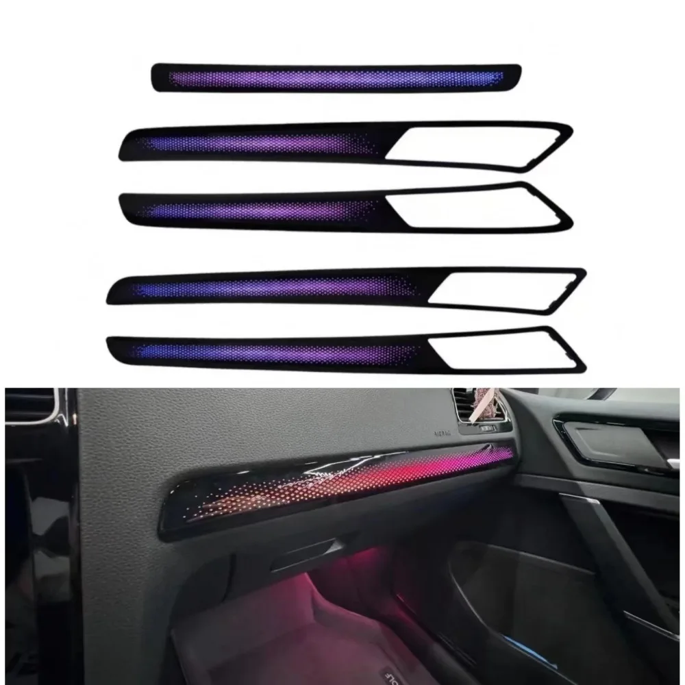 Upgrade 256 Colors Symphony Car Interior Ambient Lighting for Volkswagen Golf 7/7.5 2014-2020 Trim Accessories