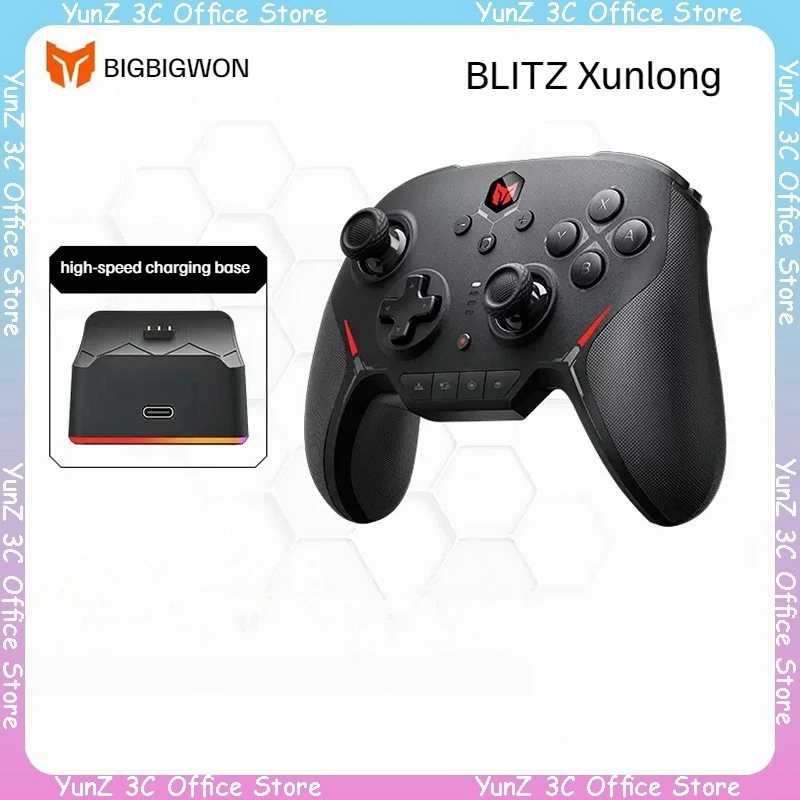 

Беспроводной Bluetooth-контроллер Bigbig Won Xunlong с датчиком движения, черный миф, игровой контроллер Wukong Ns Android Ios Switch