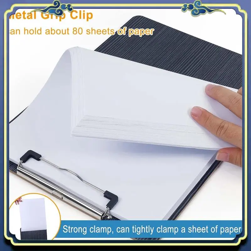 Portable 5 Pack Clipboard, Wooden Clipboard Clip Board, A4 Letter Size Clipboard, Memo Clipboards, Wood Grain File Clipboards Ea