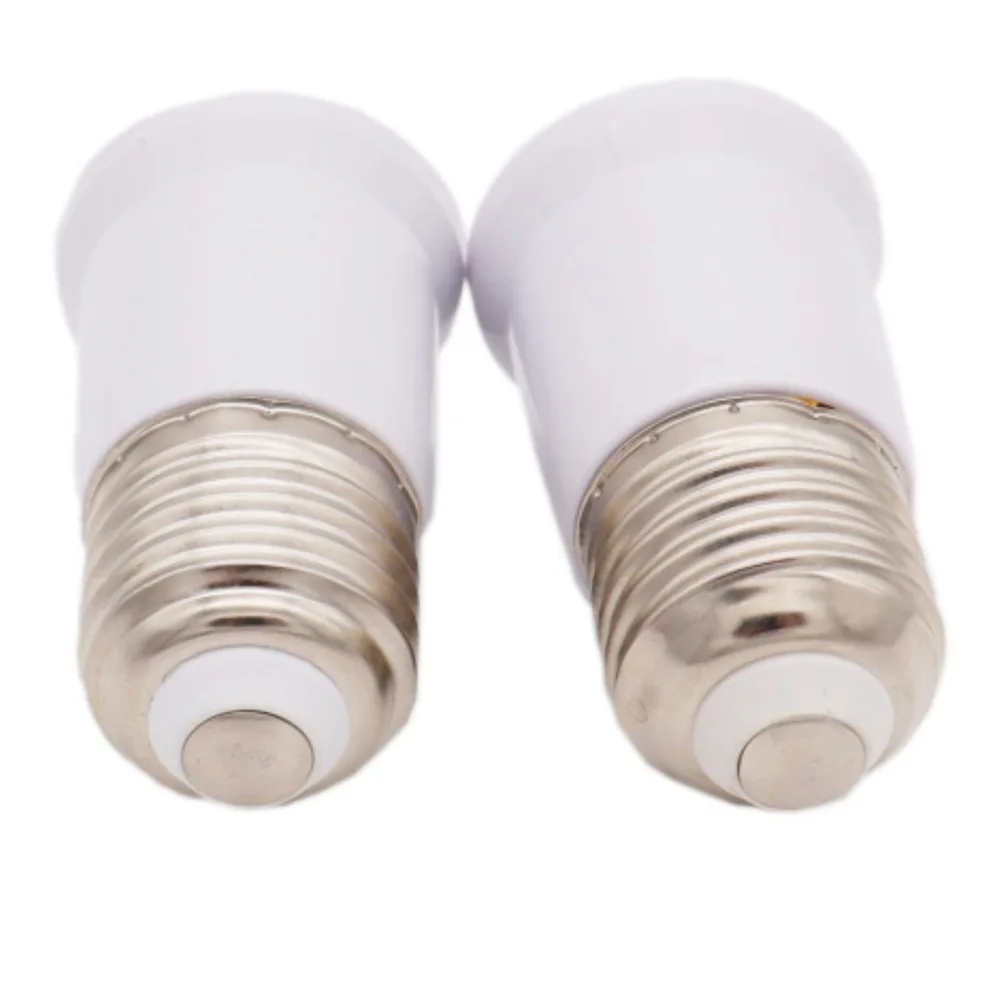 E27 To E27 Extend Socket Base White 1pc Extension Base Lamp Holder Converter Light Bulb Socket Extender High Quality