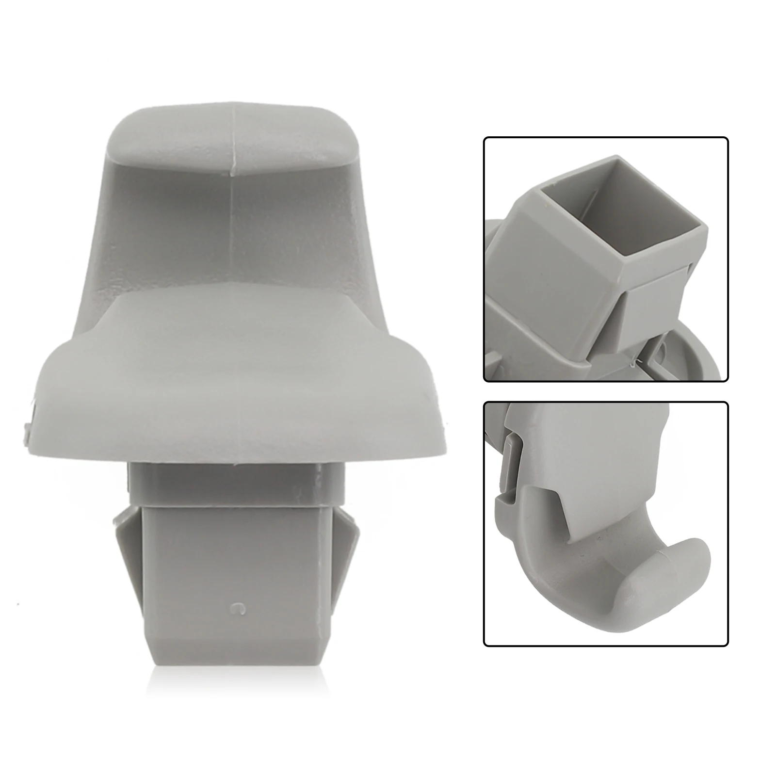 

ABS Gray Sunvisor Clip Holder Bracket Parts Car Replacement Spare Easy Installation For Mazda 3 Hatchback 2014-15