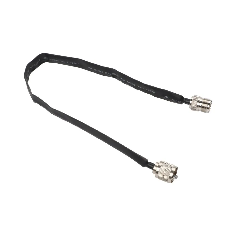 40cm RF Cable Window Pass Cable N-Male Connector Black Silver Flat Cable For Data Transmission For GPS Navigation