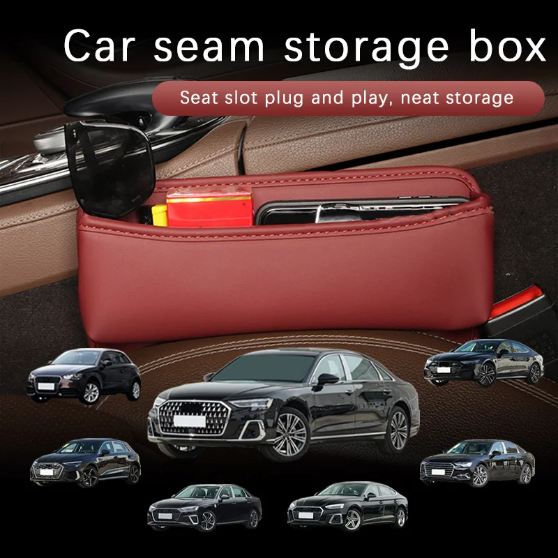 Car Seat Gap Organizer Multifunctional Console Filler Storage Car Interior Storage Bag For Audi A3 A4 A5 A6 A7 A8