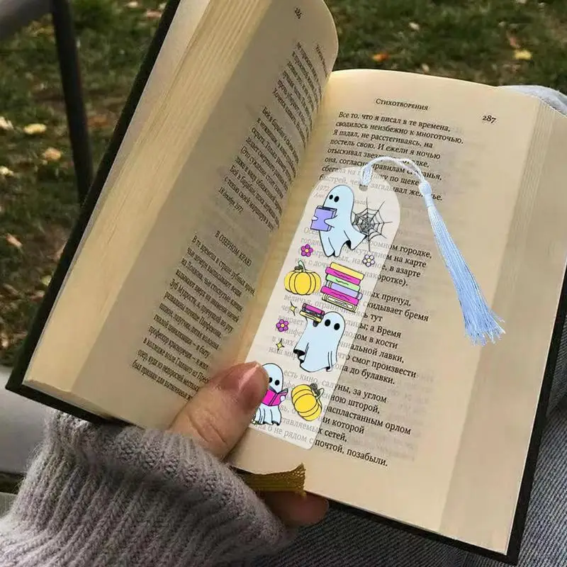 

Ghost Bookmark Cute Book Markers For Reading Spooky Bookmarks Ghost Acrylic Bookmark Book Acrylic Halloween Bookmarks For