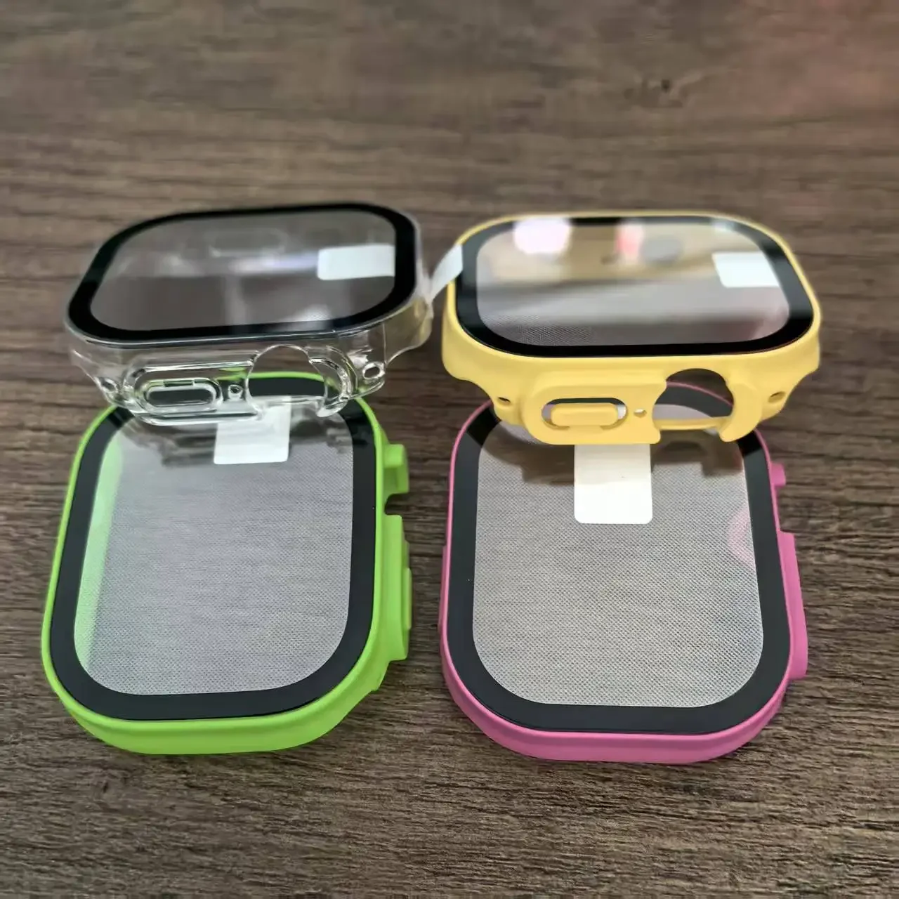 Für Apple Watch Ultra 3 49 mm 2025 PC-Stoßstange + Displayschutzfolie aus gehärtetem Glas + Abdeckung für Apple Watch Case Ultra 2/Ultra-Zubehör