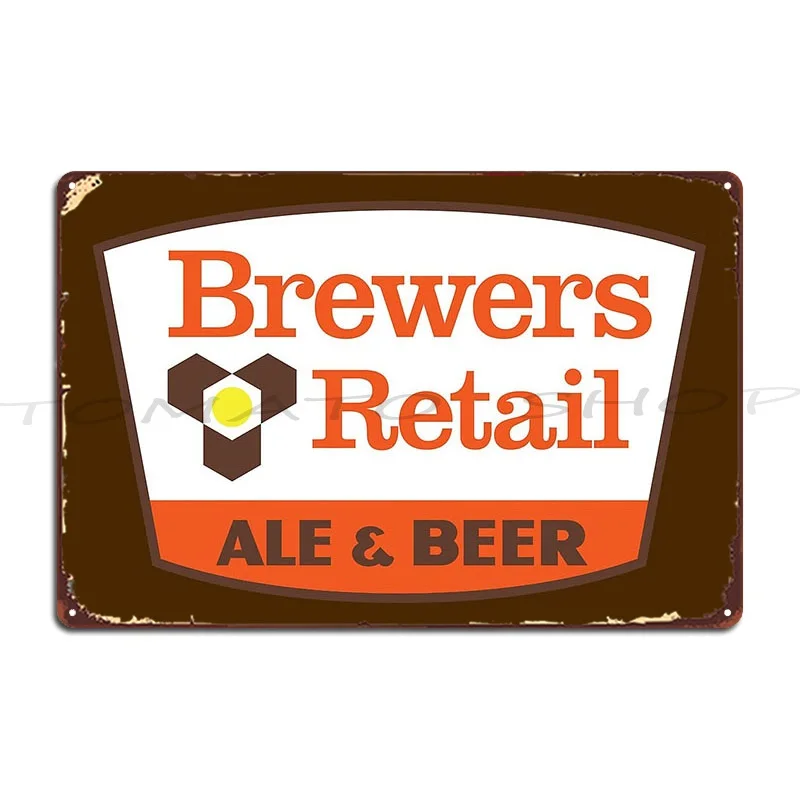 Brewers Retail Metal Signs Plaques Cinema Pub Mural Cave Designs Tin Sign Poster