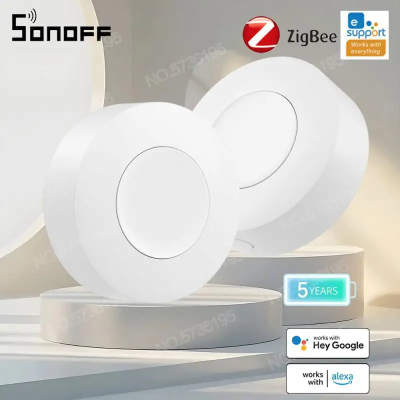 SONOFF SNZB-01P Zigbee Wireless Switch 1-5PCS Custom Button Action Smart Scene Via EWeLink App Control With Alexa Google Home