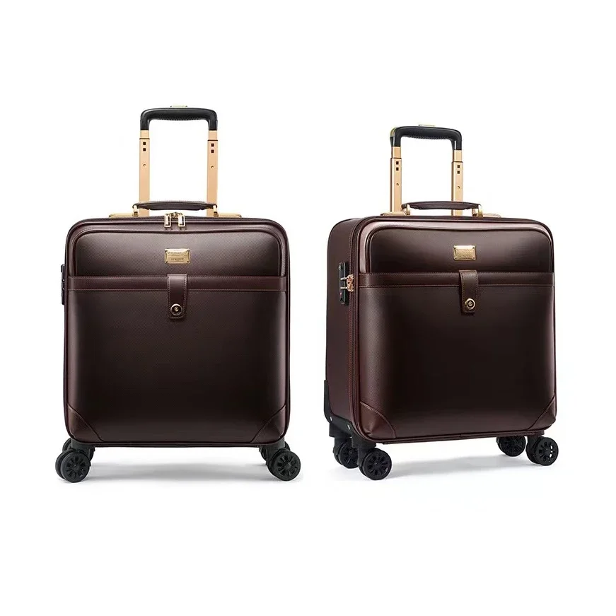 2024 NEW 18 inch small suitcase with wheels travel Men\'s Business carry on Cabin Rolling Luggage waterproof trolley luggage bag