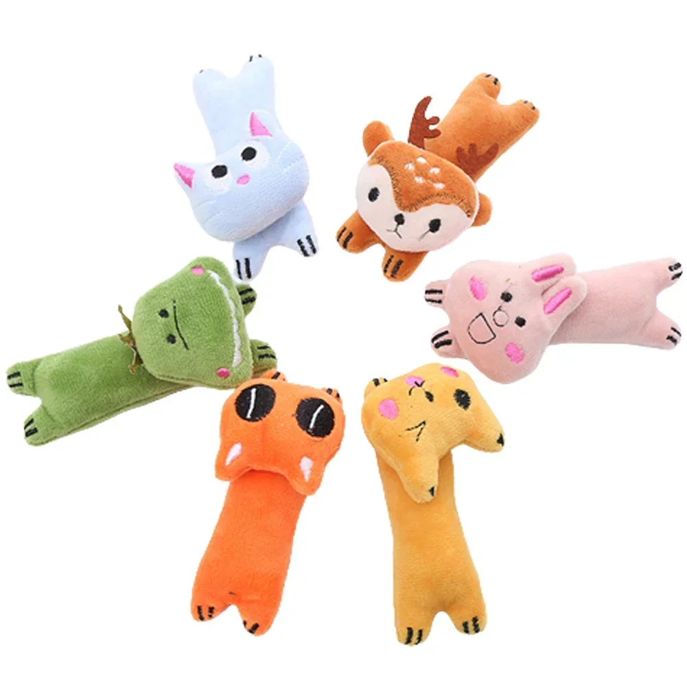 Cute Animal Shape Cat Toys Funny Interactive Plush Cat Toy Mini Teeth Grinding Catnip Toys Kitten Chewing Toy Pets Accessories