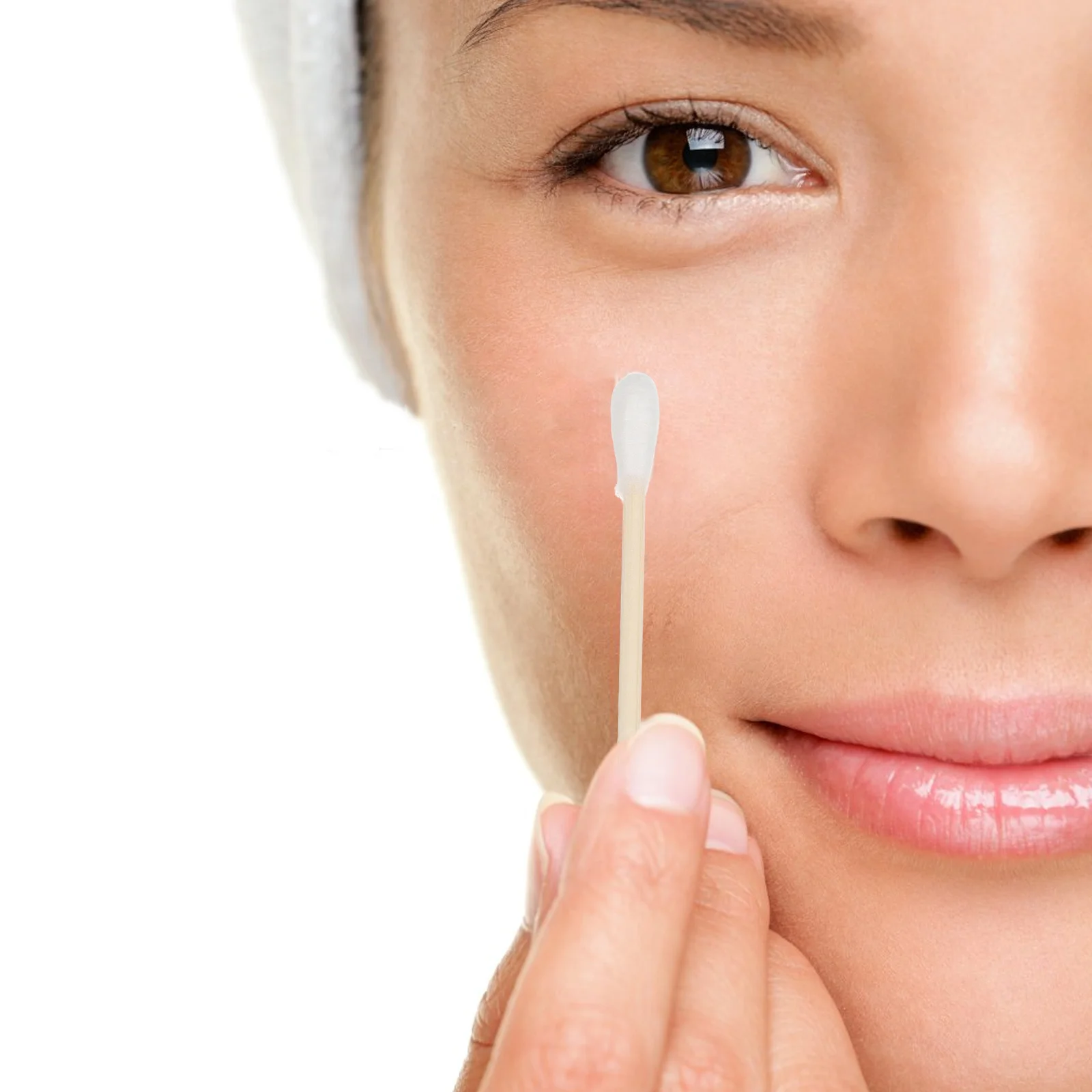 

100Pcs Multifunctional Cotton Swabs Bamboo Stick Dual Ended for Makeup Removal Ear Cleaning Electronics Detail Precision Tips