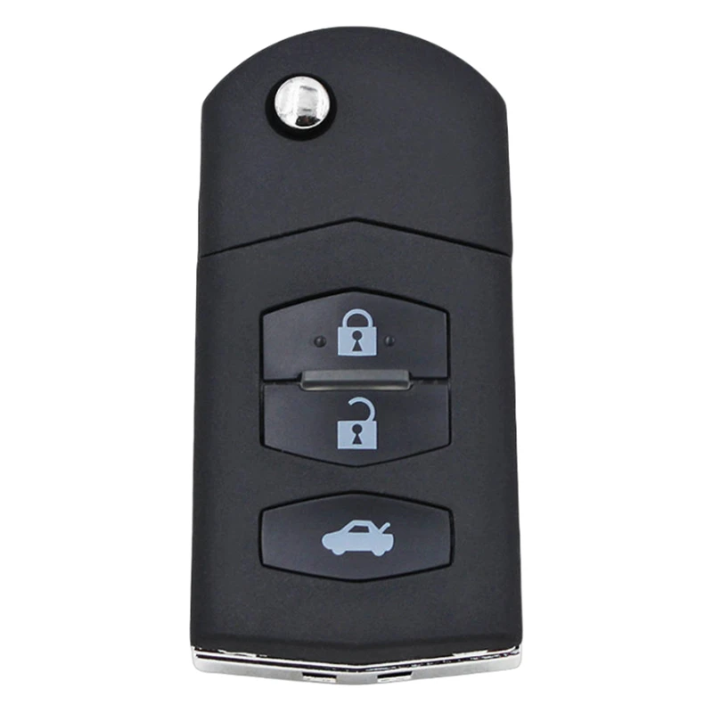 FLYBETTTER OEM 3 زر استبدال مفتاح القضية الوجه للطي مفتاح بعيد قذيفة لمازدا 3 5 6 RX-8 CX-7 CX-9